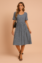 Women's Airy Polka Dot Blouse with Ruffles Soft Fabric for Summer 0