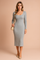 Women's Elegant Fitted Midi Dress Comfortable Stretch Fabric 0