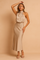 Women's Elegant Midi Dress with Draped Neckline Lightweight Fabric 2