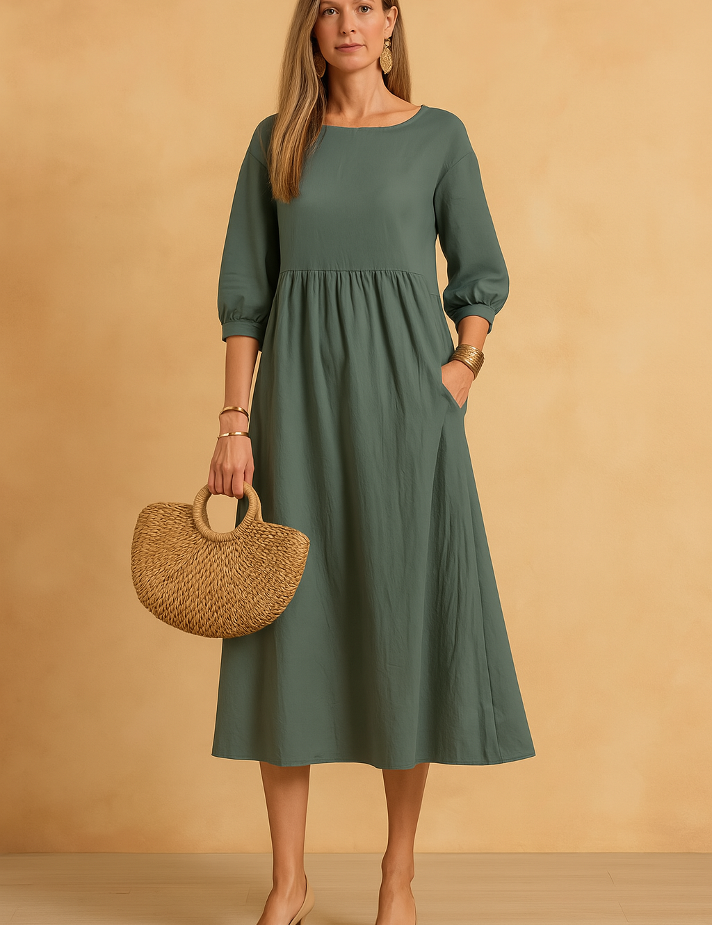 Women's Elegant Summer Maxi Dress Comfortable Linen 0