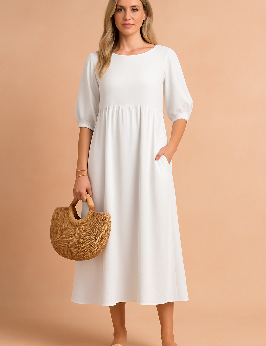 Women's Elegant Summer Maxi Dress Comfortable Linen 2