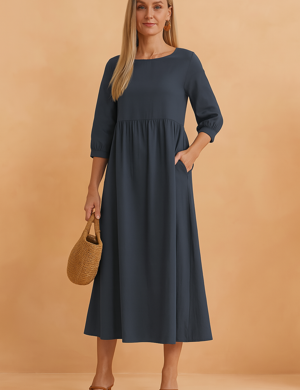 Women's Elegant Summer Maxi Dress Comfortable Linen 7