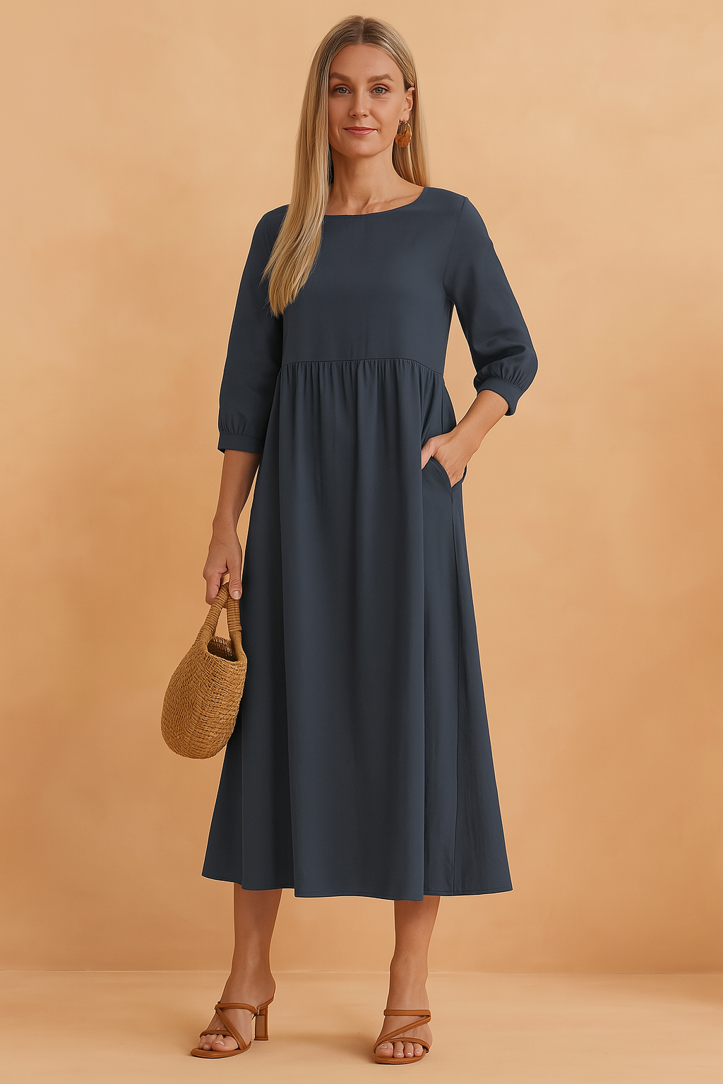 Women's Elegant Summer Maxi Dress Comfortable Linen 7