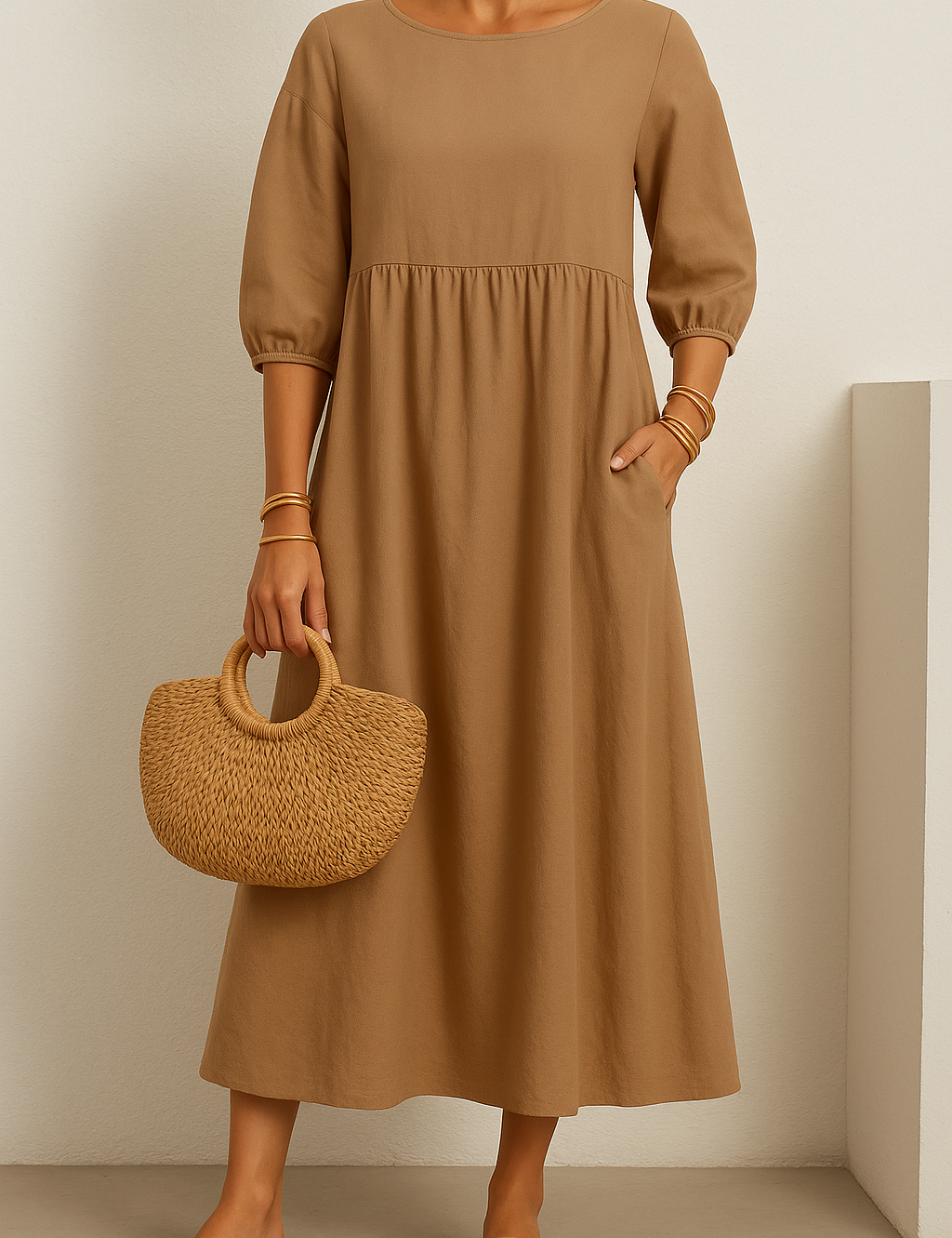 Women's Elegant Summer Maxi Dress Comfortable Linen 9