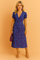 Women's Elegant Summer Maxi Dress Leaf Pattern Cotton Blend 2